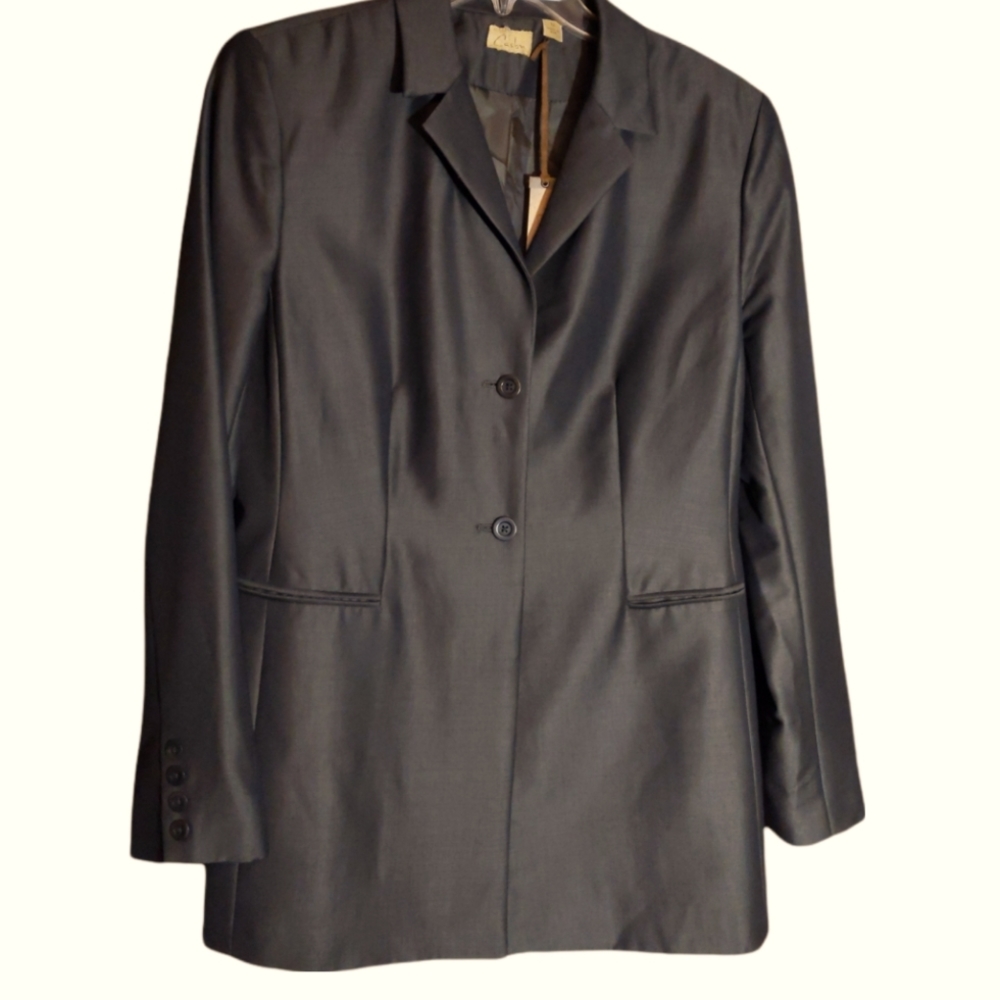 Caslon olive green boyfriend blazer